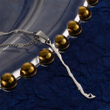 Chile Map Pendant Necklace Stainless Steel Chain Jewelry