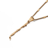 Chile Map Pendant Necklace Stainless Steel Chain Jewelry