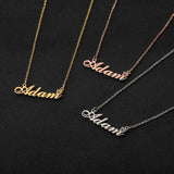 Stainless Steel Name Necklace Personalized Jewelry Men Women Gift