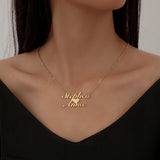 Stainless Steel Name Necklace Personalized Jewelry Men Women Gift