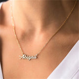 Personalized Stainless Steel Choker Name Necklace