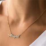 Personalized Stainless Steel Choker Name Necklace