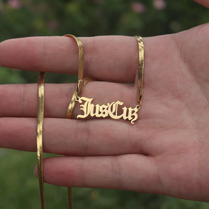 Custom Stainless Steel Choker Name Necklace