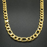 18K Plated Stainless Steel Choker Necklace 12mm Width Chain 20''-36''
