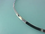 Stainless Steel Chokers Necklace Round Silver Jewelry For Women