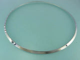 Stainless Steel Chokers Necklace Round Silver Jewelry For Women