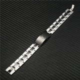 Stainless Steel Chunky Chain Bible Cross Cuff Bracelet