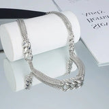 Geometric Stainless Steel Necklace for Women's Neck