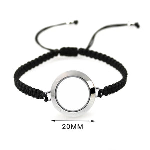 Glass Memory Living Floating Locket Bangle for Women