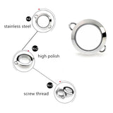 Glass Memory Living Floating Locket Bangle for Women