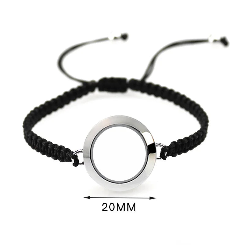 Glass Memory Living Floating Locket Bangle for Women