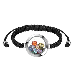 Glass Memory Living Floating Locket Bangle for Women