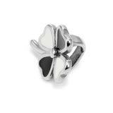10*5mm Stainlss Steel Clover Slide Charms for Leather Bracelet Making
