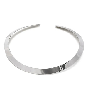 Stainless Steel V Shape Choker Necklace Collares Jewelry