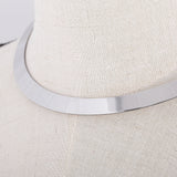 Stainless Steel V Shape Choker Necklace Collares Jewelry