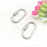 Heart Oval Pendant Stainless Steel Connection Buckle for Jewelry Making