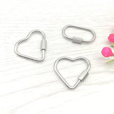 Heart Oval Pendant Stainless Steel Connection Buckle for Jewelry Making