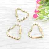 Heart Oval Pendant Stainless Steel Connection Buckle for Jewelry Making