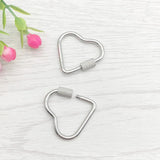 Heart Oval Pendant Stainless Steel Connection Buckle for Jewelry Making