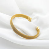 Stainless Steel Couple Bracelets Adjustable Bangles Jewelry Gift