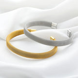 Stainless Steel Couple Bracelets Adjustable Bangles Jewelry Gift