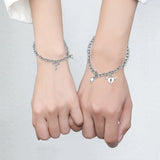 Stainless Steel Couple Bracelet Key Lock Couple Bracelet