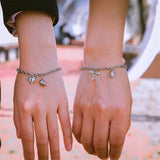Stainless Steel Couple Bracelet Key Lock Couple Bracelet