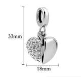 Angel Wings Heart Urn Pendant Necklace for Ashes Crystal Memorial Jewelry