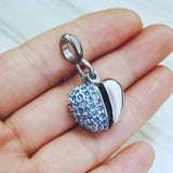 Angel Wings Heart Urn Pendant Necklace for Ashes Crystal Memorial Jewelry