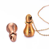 Stainless Steel Cremation Jewelry Ash Keepsake Necklace Urn Pendant