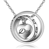 No Longer by My Side Forever in My Heart Locket Necklace