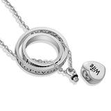 No Longer by My Side Forever in My Heart Locket Necklace