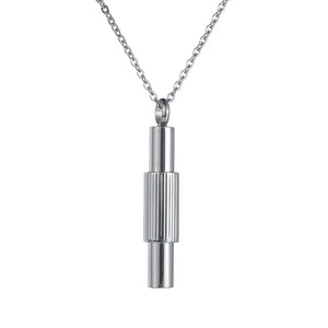 Stainless Steel Cremation Jewelry Urn Necklace Keepsake