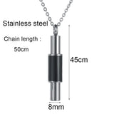 Stainless Steel Cremation Jewelry Urn Necklace Keepsake