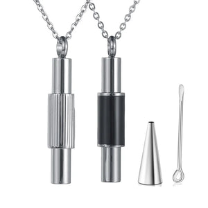 Stainless Steel Cremation Jewelry Urn Necklace Keepsake