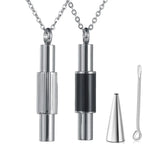 Stainless Steel Cremation Jewelry Urn Necklace Keepsake