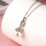 Stainless Steel Pearl Pendant Holder Ash Keepsake Memorial Urn Necklace