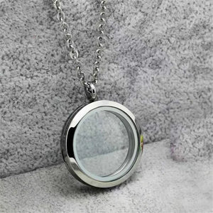 Stainless Steel Cremation Urn Necklace Ashes Jewelry