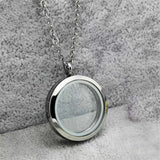 Stainless Steel Cremation Urn Necklace Ashes Jewelry