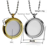 Stainless Steel Cremation Urn Necklace Ashes Jewelry