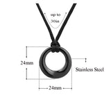 Stainless Steel Cremation Urn Necklace Eternity Pendant for Women