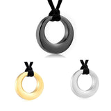 Stainless Steel Cremation Urn Necklace Eternity Pendant for Women