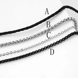 Stainless Steel Cross Skull Pendant Necklace Silver Gothic Punk Charm
