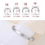 Stainless Steel Cross Zircon 6mmCuff Bracelet Jewelry For Women
