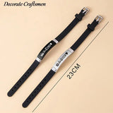 Crown Her King His Queen Silicone Couple Bracelet Bangle Unisex Lover Bracelets