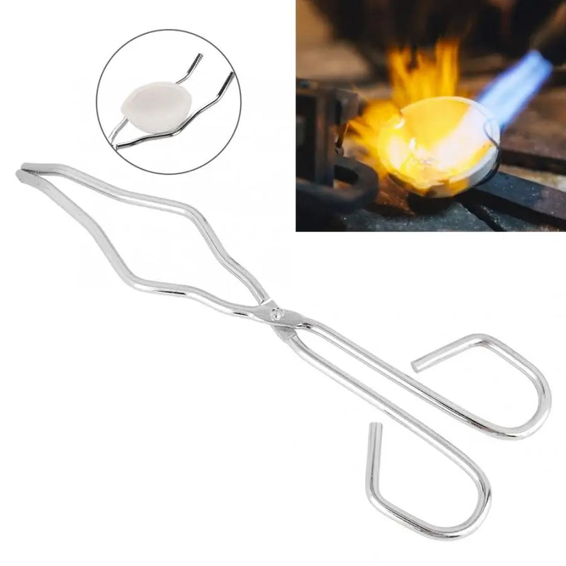 Stainless Steel Crucible Tong Clamp Plier Melting Furnace Pliers