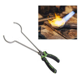 Stainless Steel Crucible Tongs - Furnace Holder Clamp for Casting Metals