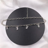 Crystal Choker Necklace with Rabbit Pendant