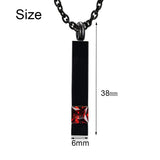 Stainless Steel Crystal Cremation Urn Jewelry Cube Pendant