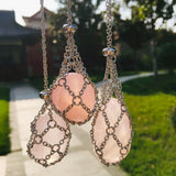 Crystal Net Metal Necklace Stone Collecting Holder Cage Necklace
